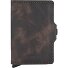  Twinwallet Vintage tarjetero RFID piel 6,5 cm Modelo chocolate