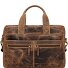  Vintage Maletín Piel 38 cm Compartimento para el portátil Modelo brown