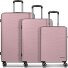  Juego de maletas Dallas 3.0 de 4 ruedas y 3 piezas con pliegue elástico Modelo old rose