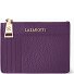  Bolonia Llavero de cuero Tarjetero de cuero de 11,5 cm con compartimento para etiqueta de aire Modelo purple