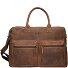  Maletín Vintage de cuero con compartimento para el portátil de 40 cm Modelo braun