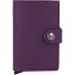 Miniwallet Crisple Funda para tarjetas de crédito Cartera de piel RFID 6,5 cm Modelo purple