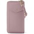  Bologna Cartera de piel con cremallera Funda para teléfono móvil Piel 19 cm Modelo rose