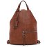  Nele Mochila de la ciudad 40 cm Modelo cognac