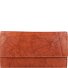  Billetera básica de cuero RFID 19 cm Modelo cognac