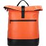 Upcycled Tarpaulin Mochila de día 42.5 cm Compartimento para el portátil Modelo orange-black