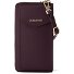  Bologna Cartera de piel con cremallera Funda para teléfono móvil Piel 19 cm Modelo burgundy