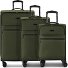  Valencia Soft 4 ruedas Set de maletas 3 piezas Con fuelle expandible Modelo olive