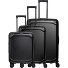  Millennium 4 ruedas Juego de maletas 3 piezas con pliegue de expansión Modelo black
