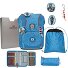  ErgoFlex Tiny Juego de mochilas escolares 8 piezas Modelo Blue Ice