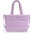  Puffer Bolsa de compras 43 cm Compartimento para el portátil Modelo lavender