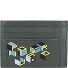  Portatarjetas de crédito Revamp cuadrado azul cuero RFID 11,5 cm Modelo green-yellow/graphic
