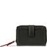  Viola Cartera Protección RFID Piel 14 cm Modelo schwarz-rot