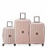  St Tropez 4 ruedas Juego de maletas 3 piezas con pliegue de expansión Modelo pink