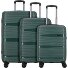  Travel Line 4300 4 ruedas Juego de maletas 3 piezas Modelo dark green