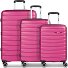  Paris 4 ruedas Set de maletas 3 piezas Con fuelle expandible Modelo arctic-pink