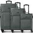  San Francisco 4 ruedas Set de maletas 3 piezas Con fuelle expandible Modelo stone green