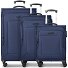  Juego de maletas Melbourne 3.0 de 4 ruedas, 3 piezas, con plegado extensible Modelo dark blue