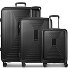 Essentials 14 4 ruedas Set de maletas 3 piezas Con fuelle expandible Modelo black metallic