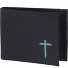  New Cryptan Cartera Bloqueo RFID 8.5 cm Modelo schwarz-freedom cross cyan
