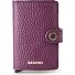 Miniwallet Estuche para tarjetas de crédito Protección RFID Piel 6.5 cm Modelo grape
