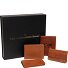  Set de regalo de 4 carteras de piel de 12 cm Modelo cognac
