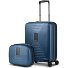  Juego de maletas Essentials 14 2 pzs. trolley de cabina con plegado extensible y neceser Modelo dark blue metallic