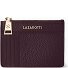  Bolonia Llavero de cuero Tarjetero de cuero de 11,5 cm con compartimento para etiqueta de aire Modelo burgundy