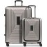  Juego de maletas Essentials 14 de 4 ruedas Compartimento para portátil de 2 piezas con pliegue extensible Modelo coffee grey metallic