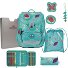  Juego de mochilas escolares ErgoFlex 5pcs. Modelo Butterfly Garden