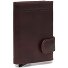  Portland Estuche para tarjetas de crédito Protección RFID Piel 7 cm Modelo braun