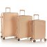  Pastel 4 ruedas Juego de maletas 3 piezas con pliegue de expansión Modelo nude