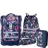  Ergo Compacto Juego de mochilas escolares 5 piezas Modelo In the garden