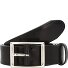  Cinturón informal de cuero Modelo schwarz | 100 cm