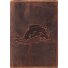  Portadocumentos vintage cuero 12 cm Modelo karpfen