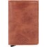  Slimwallet Estuche para tarjetas de crédito Protección RFID Piel 6.5 cm Modelo cognac-brown