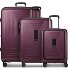  Essentials 14 4 ruedas Set de maletas 3 piezas Con fuelle expandible Modelo aubergine metallic