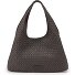  Paz Weave Silky Bolsa de hombro Piel natural 42 cm Modelo café