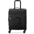  x Colours Benetton Color Block Trolley de cabina de 4 ruedas 55 cm con pliegue extensible Modelo black
