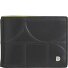  Up Cartera Protección RFID Piel 11 cm Modelo black-bright yellow