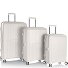  AirLite 4 ruedas Juego de maletas 3 piezas con pliegue de expansión Modelo white