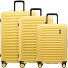  Oxygen 4 ruedas Juego de maletas 3 piezas con pliegue de expansión Modelo yellow