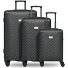  Palermo 4 ruedas Set de maletas 3 piezas Modelo Black