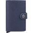  Miniwallet Crisple Funda para tarjetas de crédito Cartera de piel RFID 6,5 cm Modelo navy