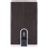  Funda cuadrada negra para tarjetas de crédito RFID Piel 6 cm Modelo dark brown