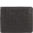  Cartera de piel tejida 11 cm Modelo schwarz