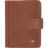  Polo Estuche para tarjetas de crédito Bloqueo RFID Piel natural 8 cm Modelo cognac