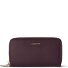  Billetero Bologna Piel XL Doble Cremallera RFID 20 cm Modelo burgundy