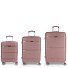  Akane 4 Roll Suitcase Set 3pcs. Modelo rosa