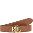 Cinturón reversible Piel Modelo lauren tan dark brown | 90 cm
